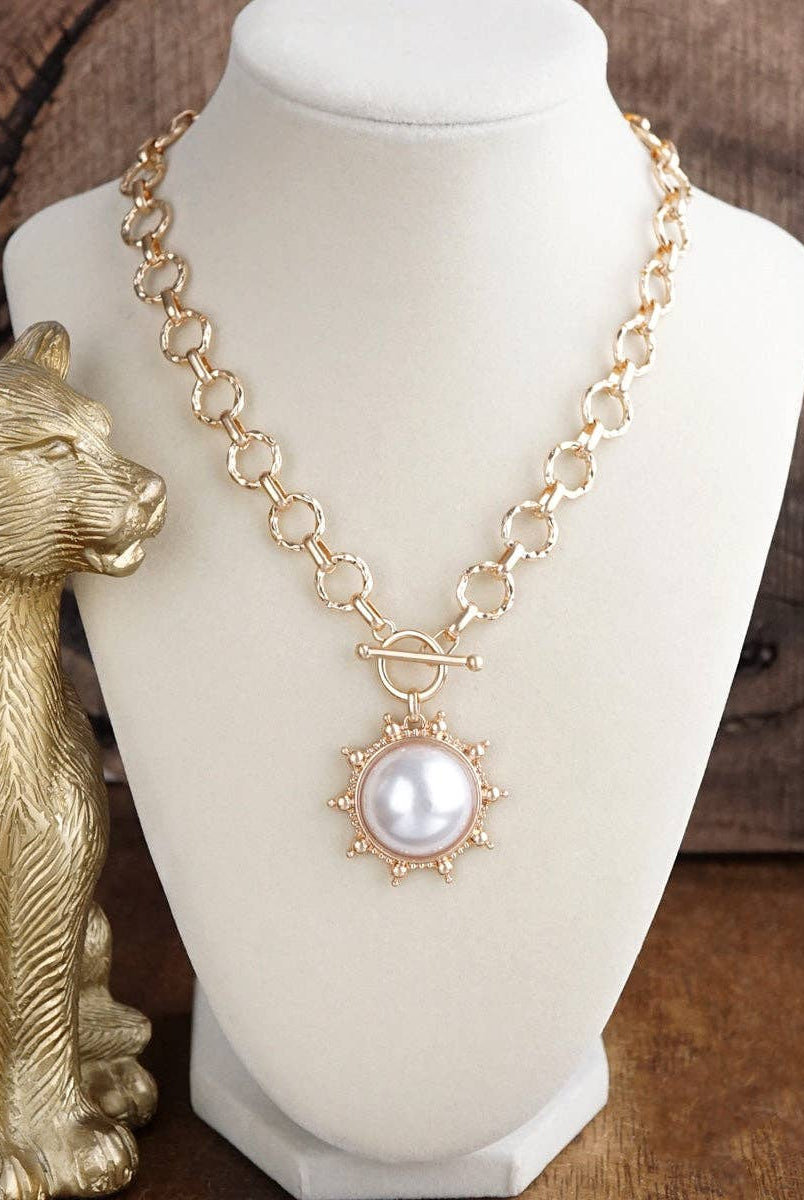 Suncrest Duo – Toggle Charm Chain Necklace-PennyLine inc-Stuffology - Where Vintage Meets Modern, A Boutique for Real Women in Crosbyton, TX