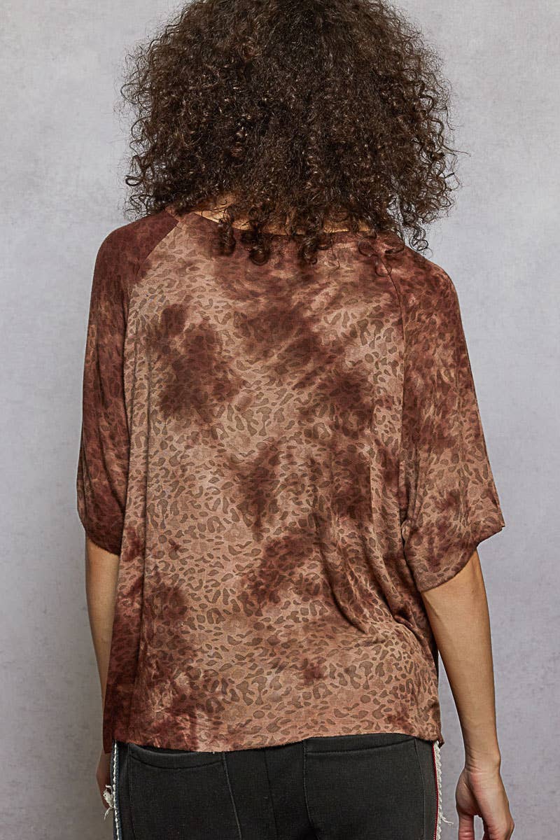 Leopard Short Sleeve Tee-Pol Clothing-Stuffology - Where Vintage Meets Modern, A Boutique for Real Women in Crosbyton, TX