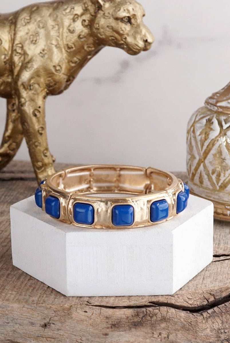 Eternal Glow – Eternity Stretchy Bangle with Cabochons or Pearls-PennyLine inc-Stuffology - Where Vintage Meets Modern, A Boutique for Real Women in Crosbyton, TX