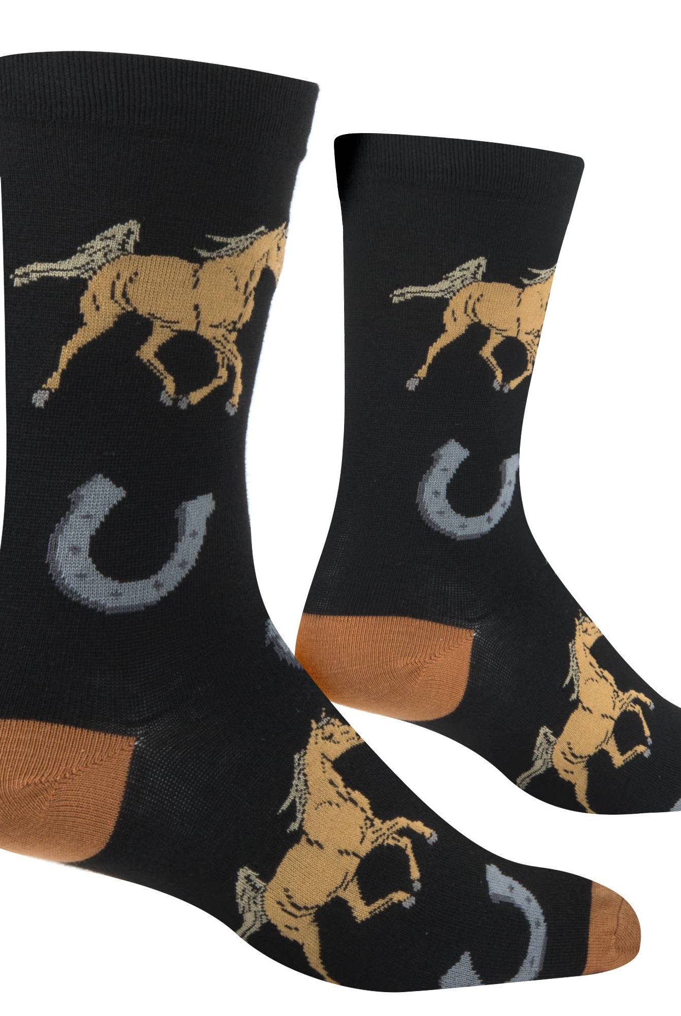 Crazy Socks - Womens Crew - Horses | Stuffology Boutique-Socks-Crazy Socks-Stuffology - Where Vintage Meets Modern, A Boutique for Real Women in Crosbyton, TX