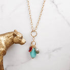 Desert Bloom – Long Cluster Charm Necklace-Necklaces-PennyLine inc-Stuffology - Where Vintage Meets Modern, A Boutique for Real Women in Crosbyton, TX