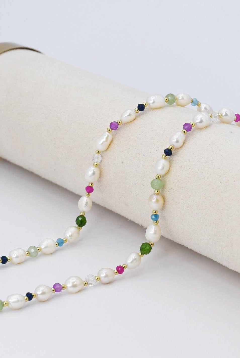 Pearl girl Gemstone-necklace-Treasure Jewels Inc.-Stuffology - Where Vintage Meets Modern, A Boutique for Real Women in Crosbyton, TX