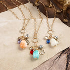 Desert Bloom – Long Cluster Charm Necklace-Necklaces-PennyLine inc-Stuffology - Where Vintage Meets Modern, A Boutique for Real Women in Crosbyton, TX