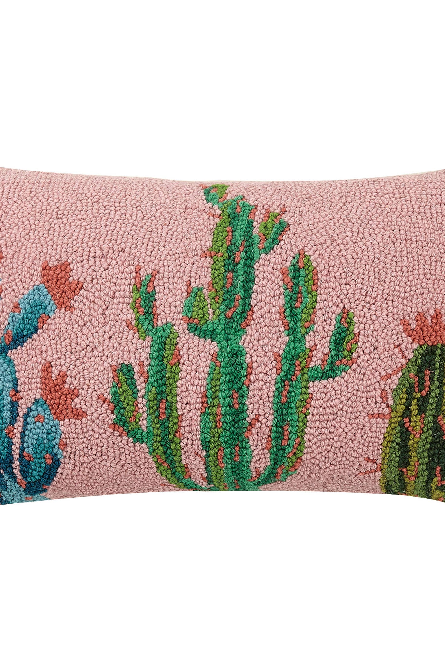 Pretty Cactus Hook Pillow-throw pillow-Stuffology Boutique-Stuffology - Where Vintage Meets Modern, A Boutique for Real Women in Crosbyton, TX