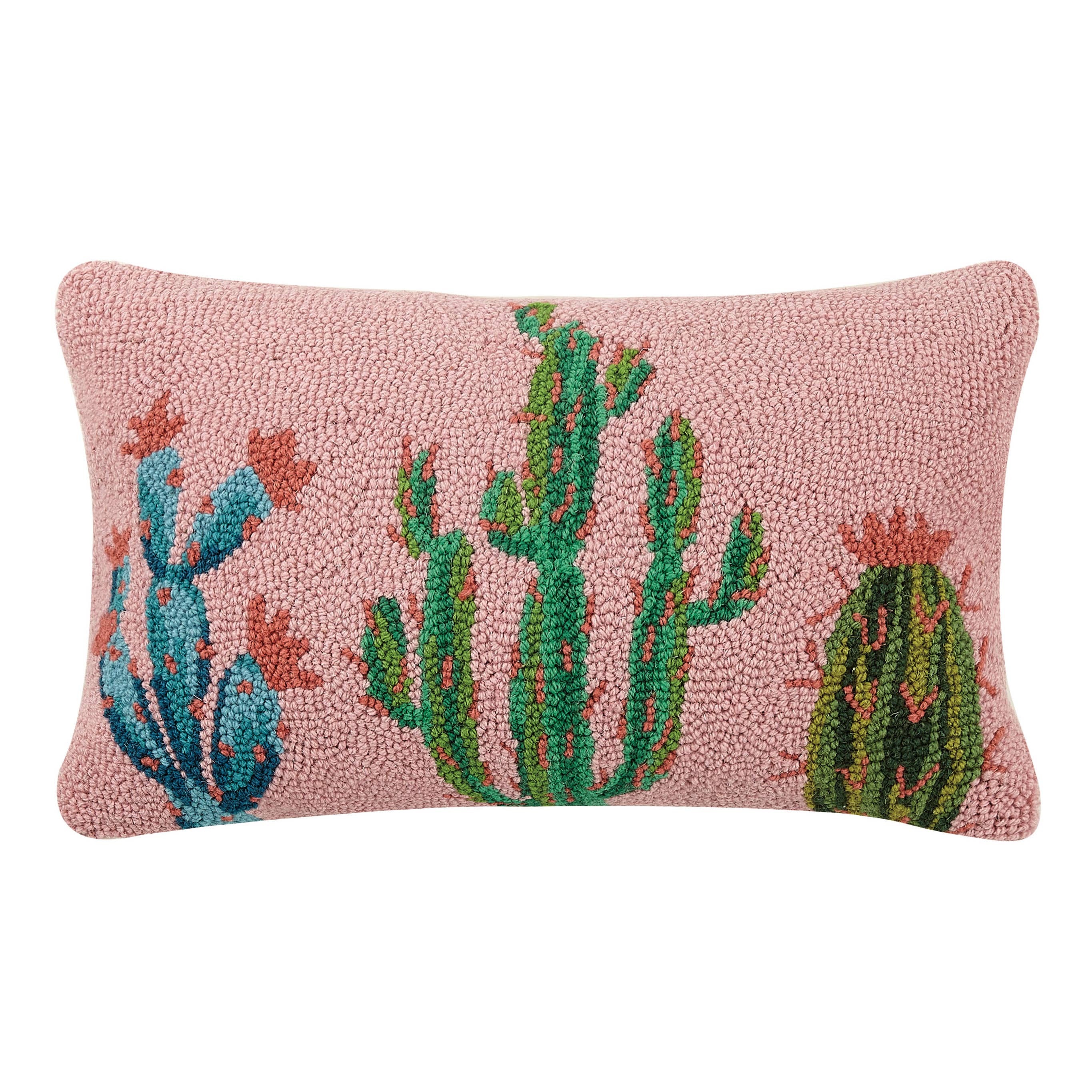 Pretty Cactus Hook Pillow-throw pillow-Stuffology Boutique-Stuffology - Where Vintage Meets Modern, A Boutique for Real Women in Crosbyton, TX
