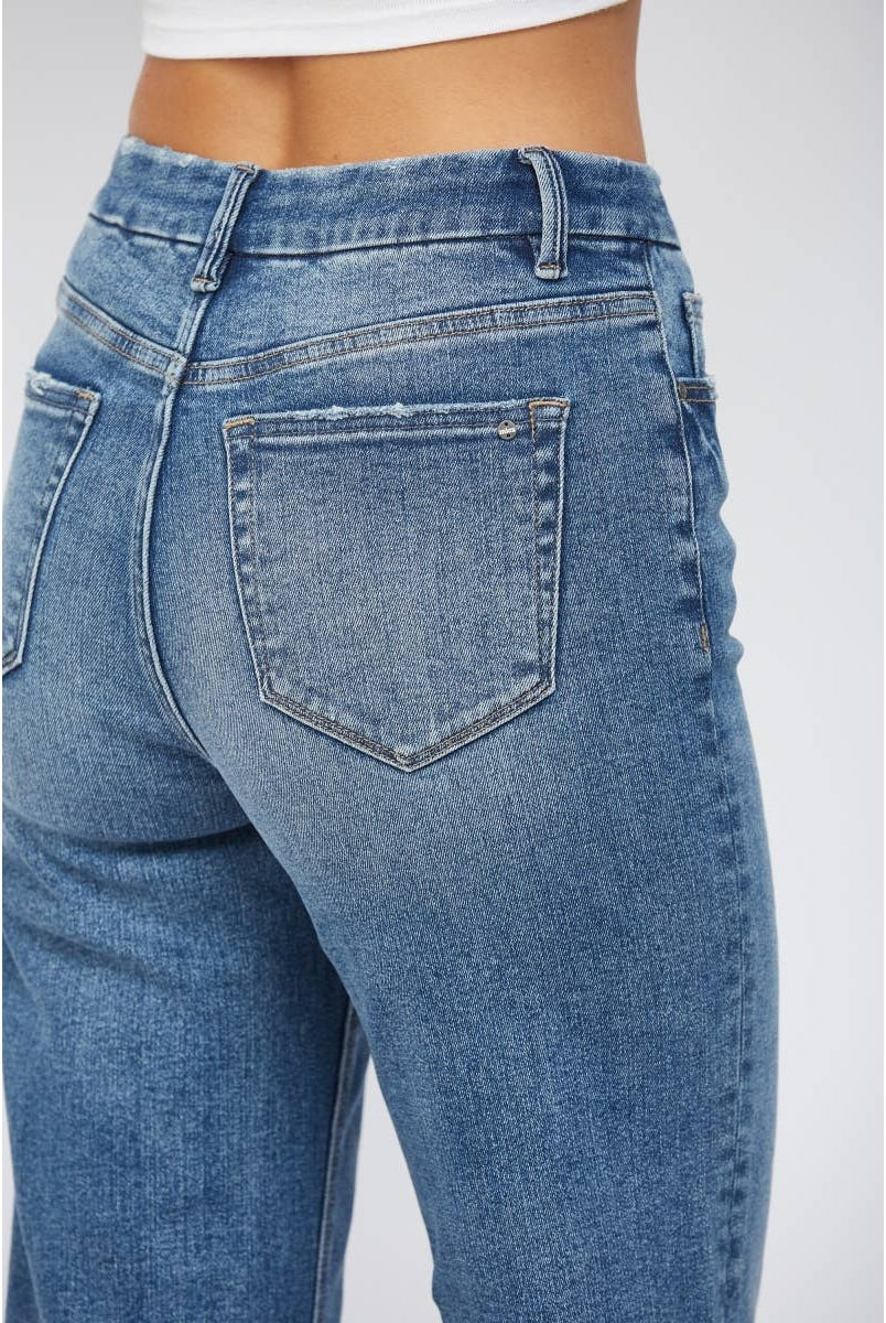 High Waist Wide Leg Mica Denim Jeans-Jeans-Mica Denim-Stuffology - Where Vintage Meets Modern, A Boutique for Real Women in Crosbyton, TX
