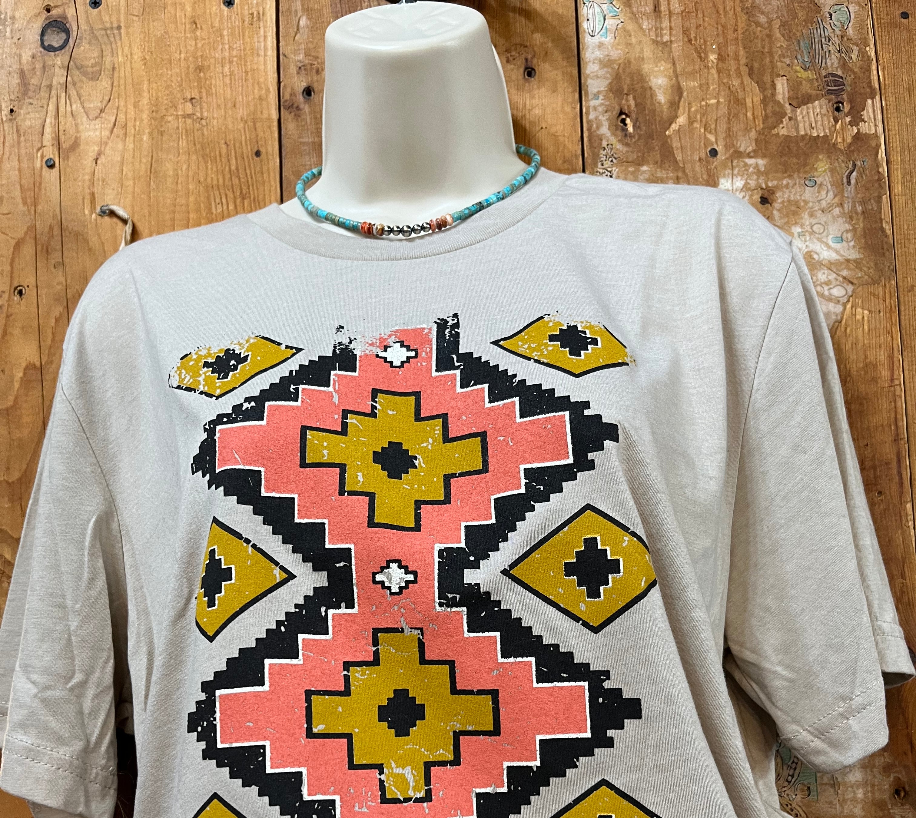 Troubadour Aztec Graphic Tee/ Stuffology Boutique-Graphic Tees-Texas True Threads-Stuffology - Where Vintage Meets Modern, A Boutique for Real Women in Crosbyton, TX