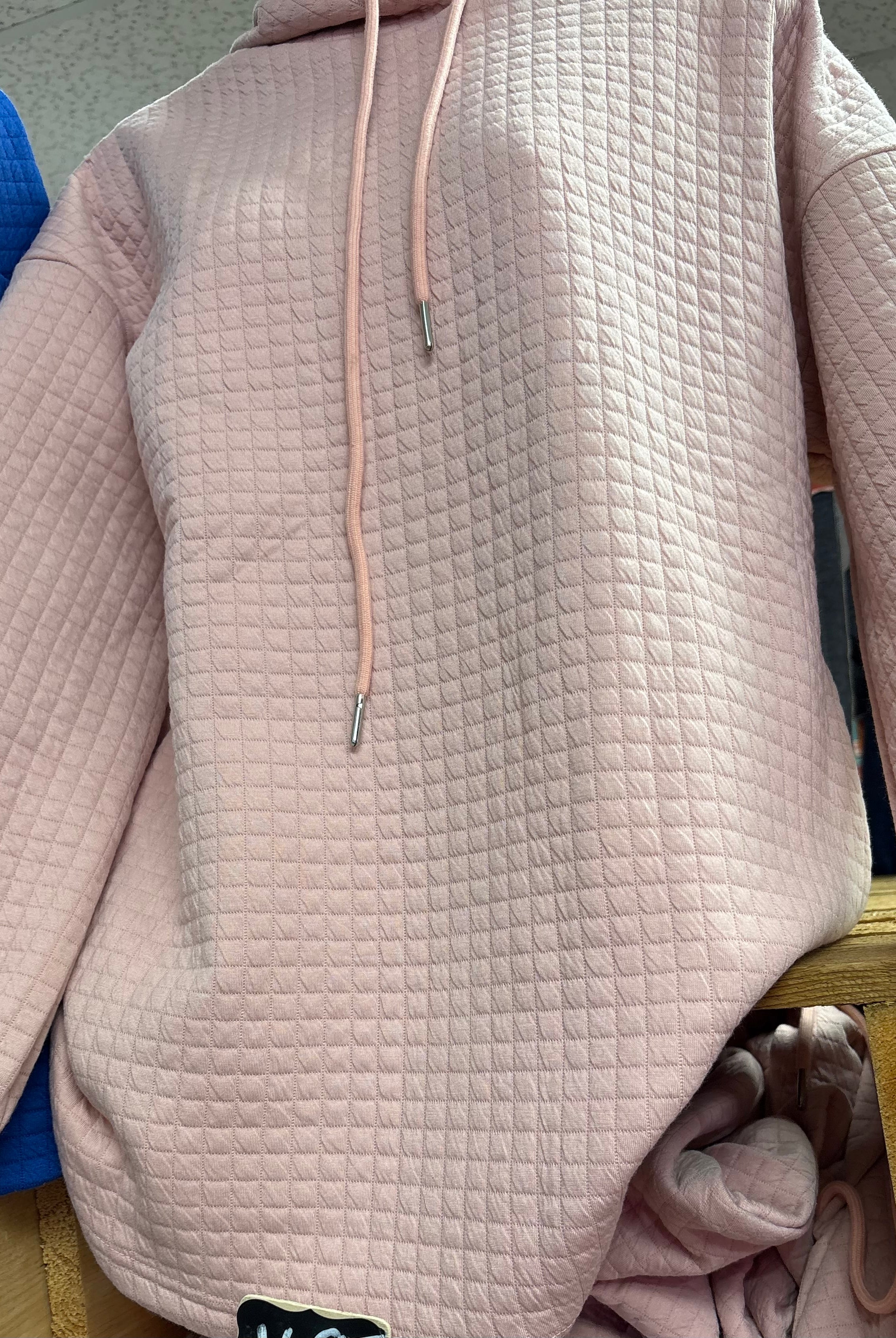 Quilted Textured Hoodie-Hoodie-Stuffology Boutique -Stuffology - Where Vintage Meets Modern, A Boutique for Real Women in Crosbyton, TX