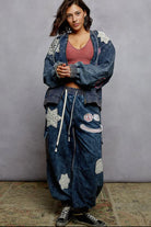 POL Clothing French Terry Crochet Patch Hoodie - Love & Peace Style-Hoodie-Stuffology Boutique -Stuffology - Where Vintage Meets Modern, A Boutique for Real Women in Crosbyton, TX