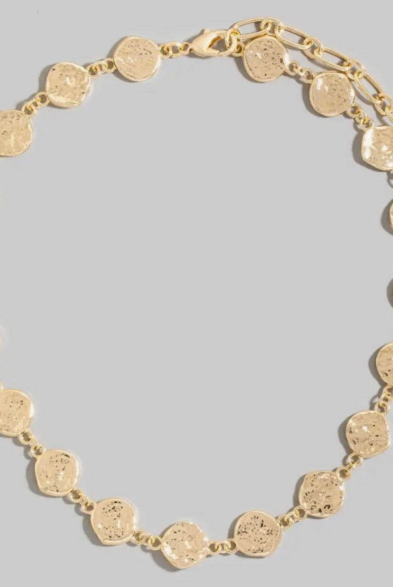 Large Textured Statement Necklace-Necklaces-The Looks by Fame Accessories-Stuffology - Where Vintage Meets Modern, A Boutique for Real Women in Crosbyton, TX