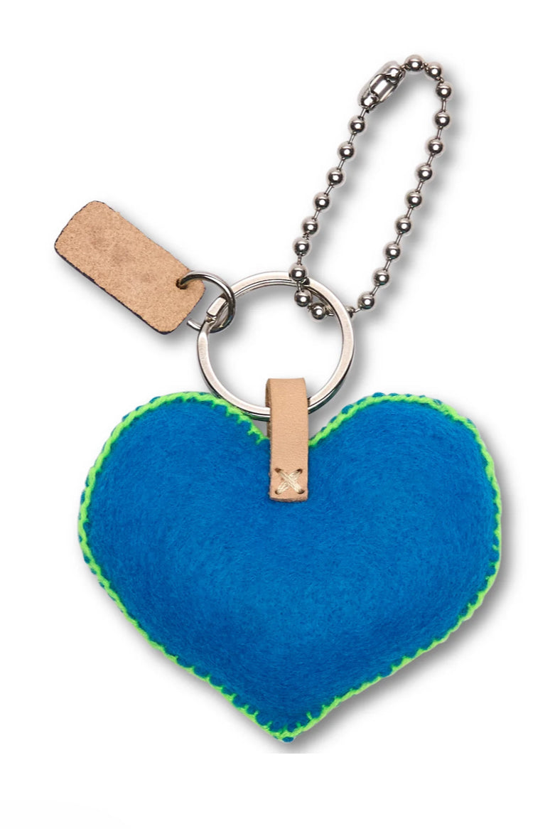 Consuela Corazon Grande Turquoise Charm-Bag Charms-CONSUELA-Stuffology - Where Vintage Meets Modern, A Boutique for Real Women in Crosbyton, TX