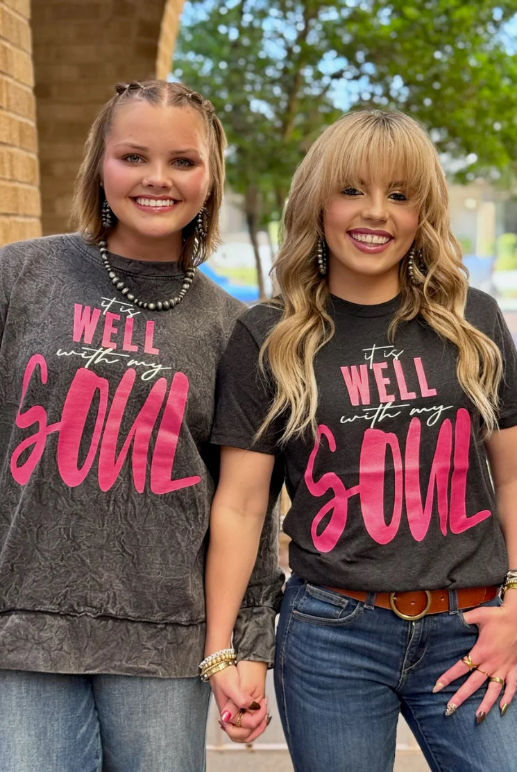 It is Well With My Soul Sweatshirt-SWEATSHIRT-Texas True Threads-Stuffology - Where Vintage Meets Modern, A Boutique for Real Women in Crosbyton, TX