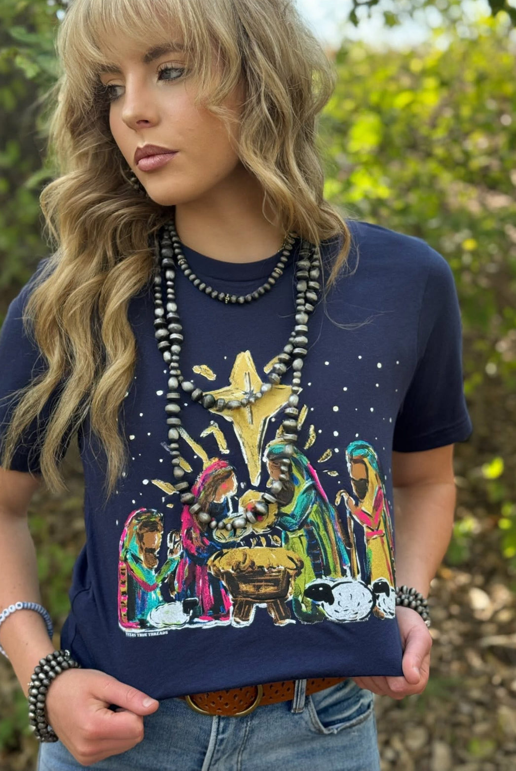 Nativity Graphic Tee-Graphic Tees-Texas True Threads-Stuffology - Where Vintage Meets Modern, A Boutique for Real Women in Crosbyton, TX