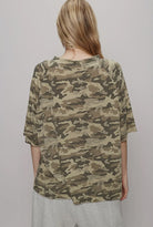 POL Clothing Camo Short Sleeve Roomy Fit Top-POL Clothing-Stuffology - Where Vintage Meets Modern, A Boutique for Real Women in Crosbyton, TX