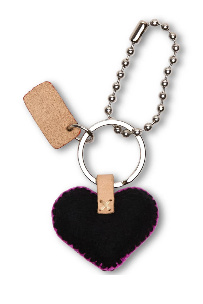 Consuela Corazon Black Chico Charm-Bag Charms-CONSUELA-Stuffology - Where Vintage Meets Modern, A Boutique for Real Women in Crosbyton, TX