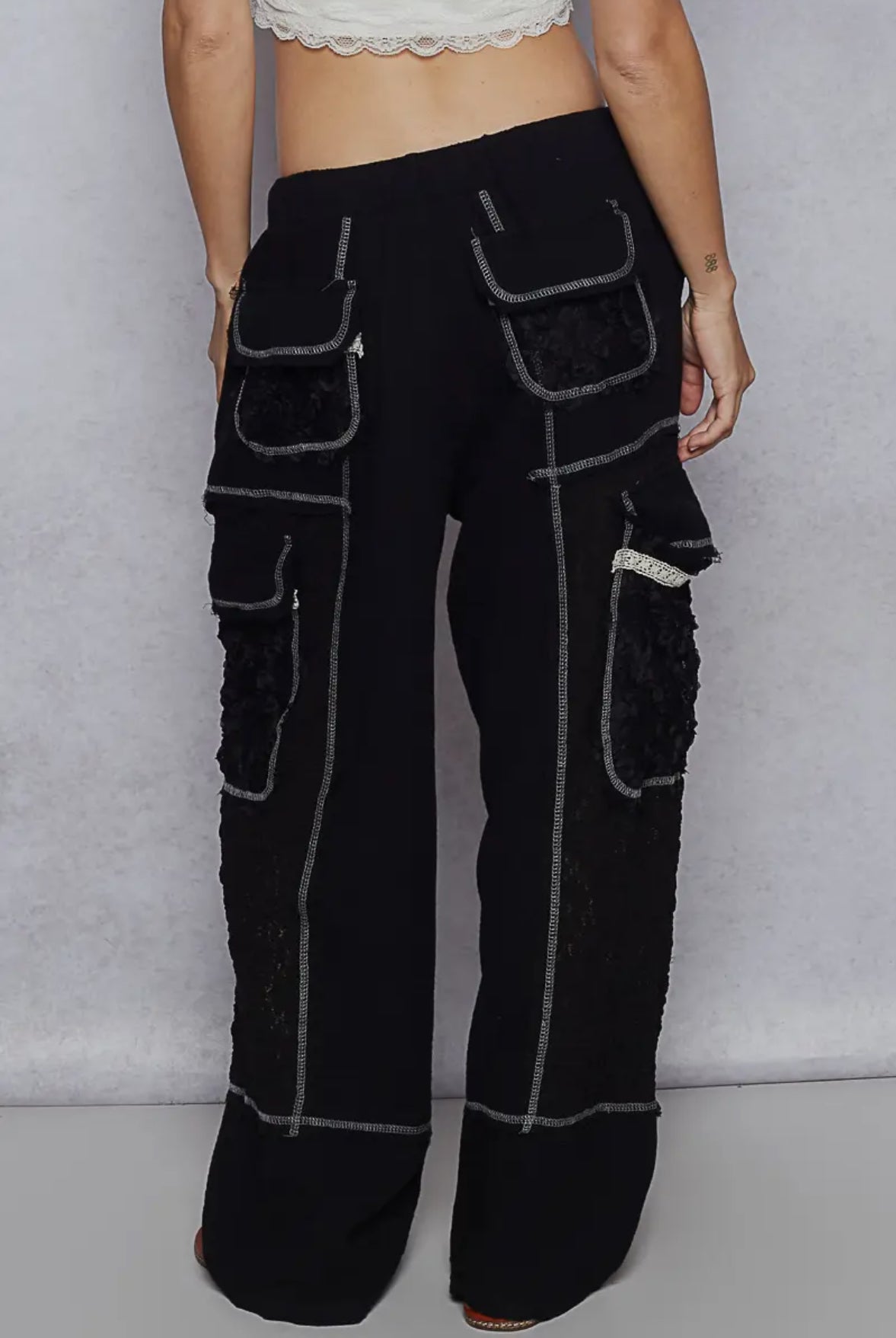 POL Clothing Patch Pocket Pants-Pants-POL Clothing-Stuffology - Where Vintage Meets Modern, A Boutique for Real Women in Crosbyton, TX