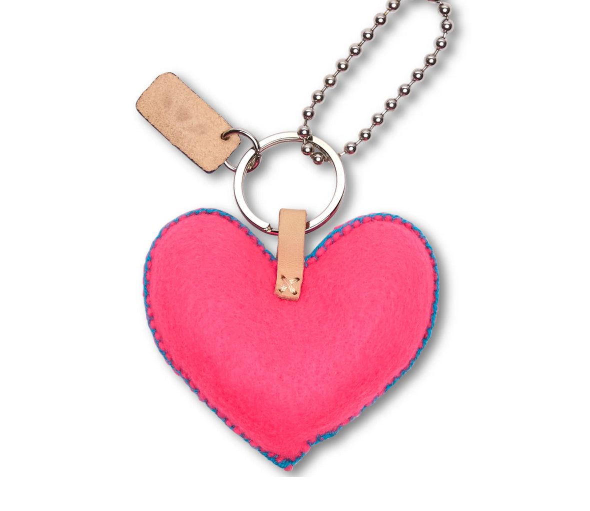 Consuela Corazon Grande Pink Charm-Bag Charms-CONSUELA-Stuffology - Where Vintage Meets Modern, A Boutique for Real Women in Crosbyton, TX