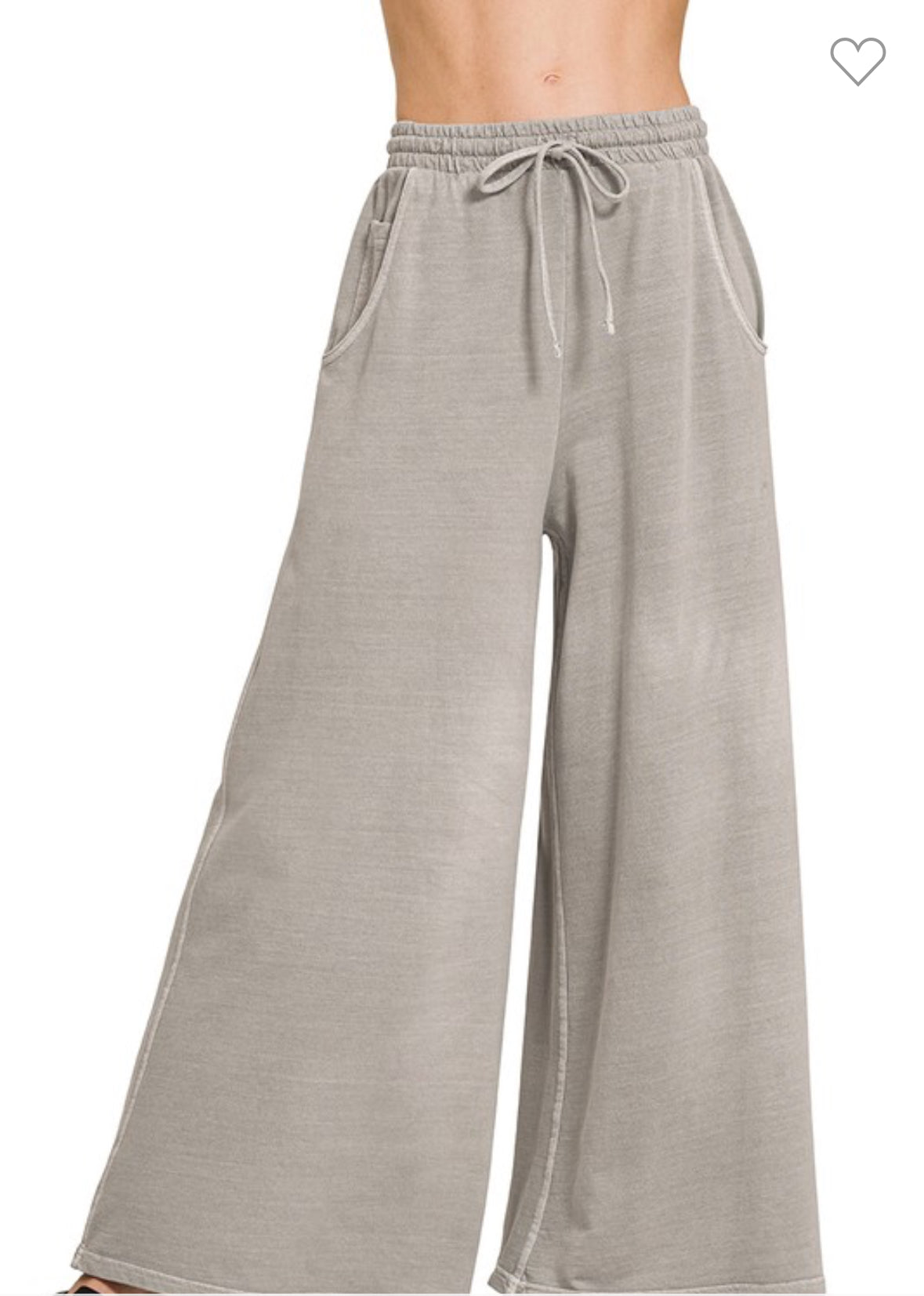 French Terry Pigment Dyed & Enzyme Washed Pants-Pants-ZENANA-Stuffology - Where Vintage Meets Modern, A Boutique for Real Women in Crosbyton, TX