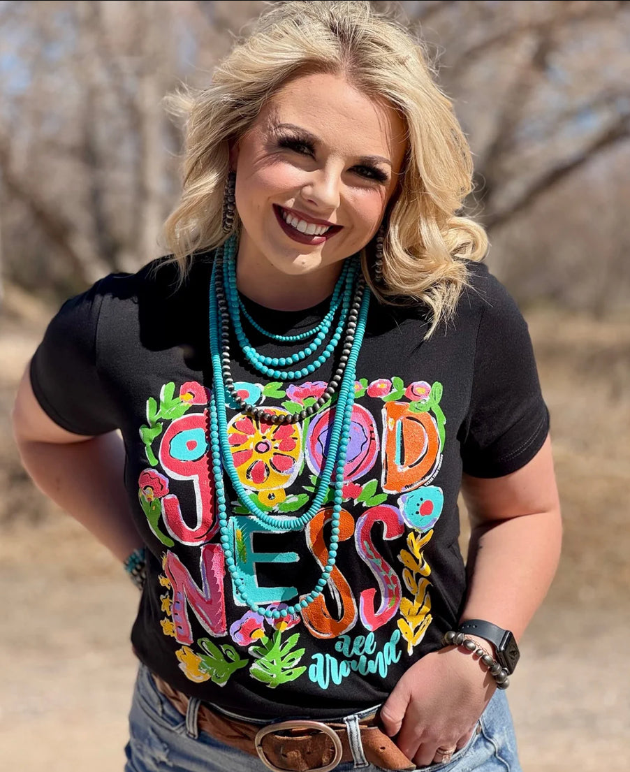 Goodness All Around Graphic Tee-Graphic Tees-Texas True Threads-Stuffology - Where Vintage Meets Modern, A Boutique for Real Women in Crosbyton, TX