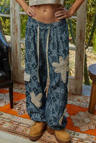 POL Clothing Boho Patchwork Pleated Pants-Pants-POL Clothing-Stuffology - Where Vintage Meets Modern, A Boutique for Real Women in Crosbyton, TX