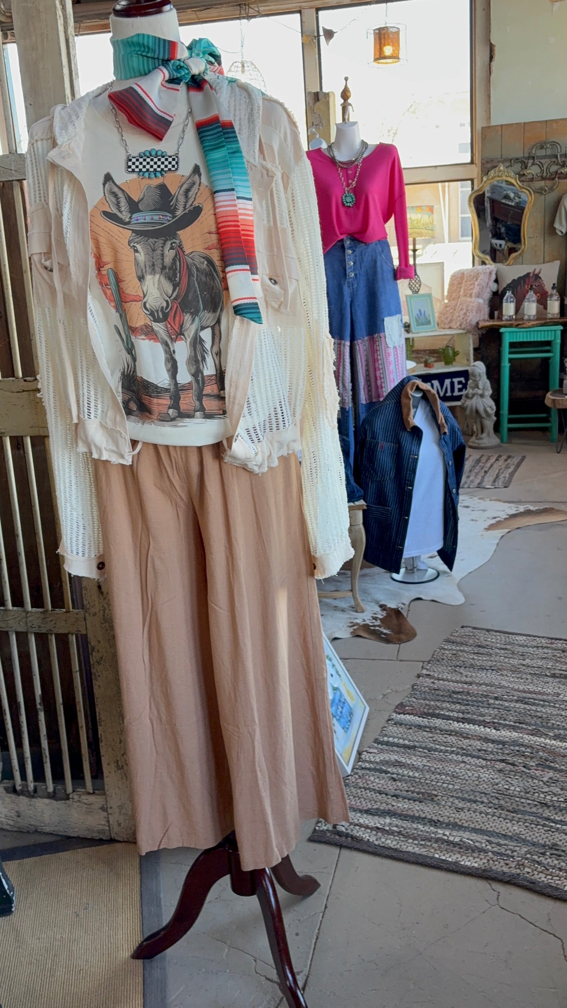 Desert Donkey Graphic Tee-Graphic Tees-Stuffology Boutique -Stuffology - Where Vintage Meets Modern, A Boutique for Real Women in Crosbyton, TX