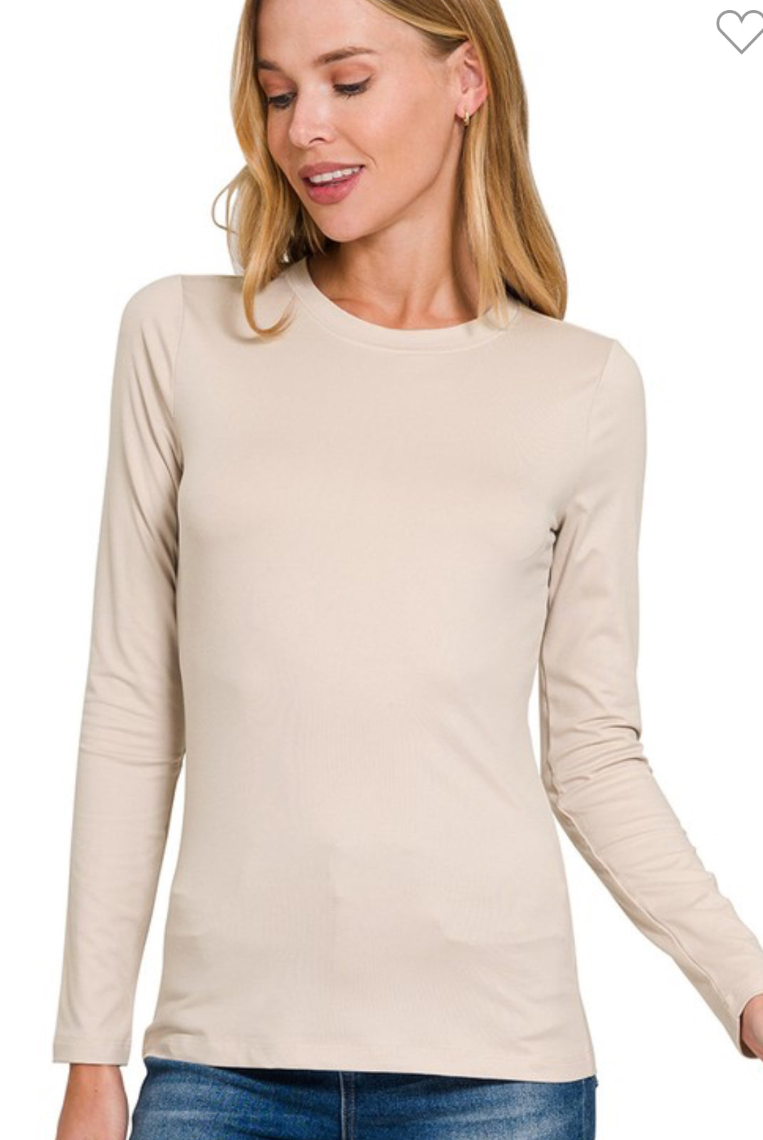 Long Sleeve Classic Crew Top-ZENANA-Stuffology - Where Vintage Meets Modern, A Boutique for Real Women in Crosbyton, TX