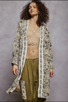 POL Clothing Desert Bloom Embroidered Duster-POL Clothing-Stuffology - Where Vintage Meets Modern, A Boutique for Real Women in Crosbyton, TX