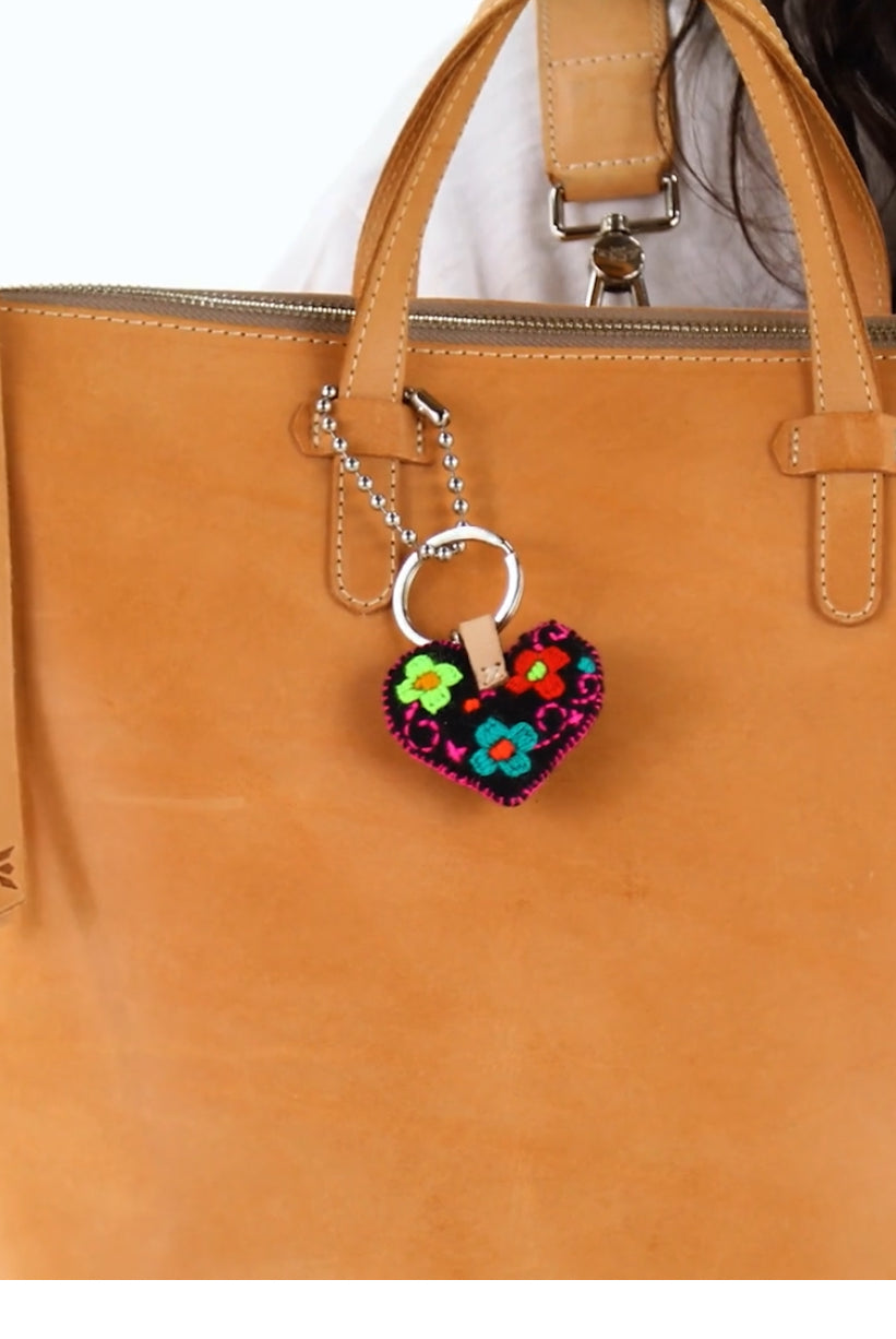 Consuela Corazon Black Chico Charm-Bag Charms-CONSUELA-Stuffology - Where Vintage Meets Modern, A Boutique for Real Women in Crosbyton, TX