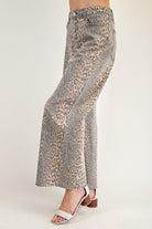 Washed Animal Print / Leopard Twill Pants-Pants-EASEL-Stuffology - Where Vintage Meets Modern, A Boutique for Real Women in Crosbyton, TX