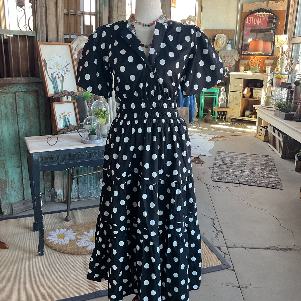 tommy hilfiger glitter-dot puff-sleeve midi dress Tommy Hilfiger Womens' Green Glitter-Dot Puff-Sleeve Midi Dress Size 12