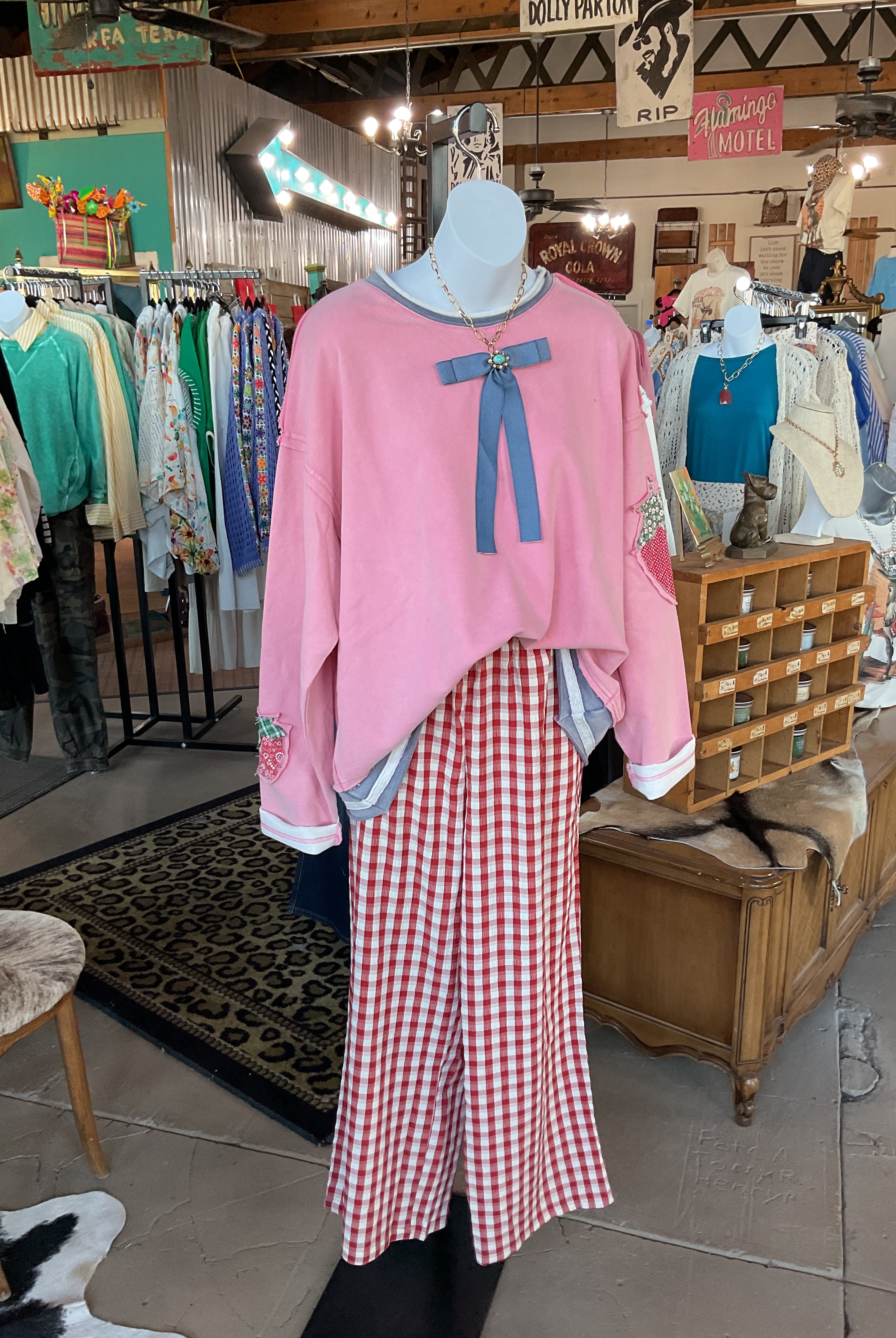 Strawberry Patch Washed Terry Pullover-Pullover Top-EASEL-Stuffology - Where Vintage Meets Modern, A Boutique for Real Women in Crosbyton, TX