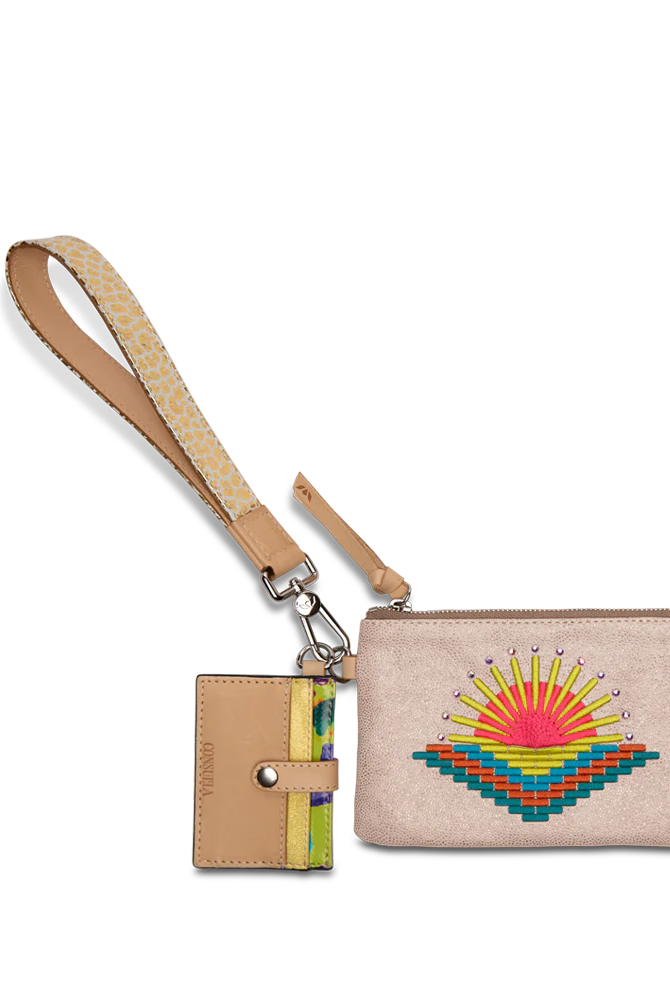 Consuela Fuzzy Combi Wristlet-Wrislets-Stuffology Boutique -Stuffology - Where Vintage Meets Modern, A Boutique for Real Women in Crosbyton, TX