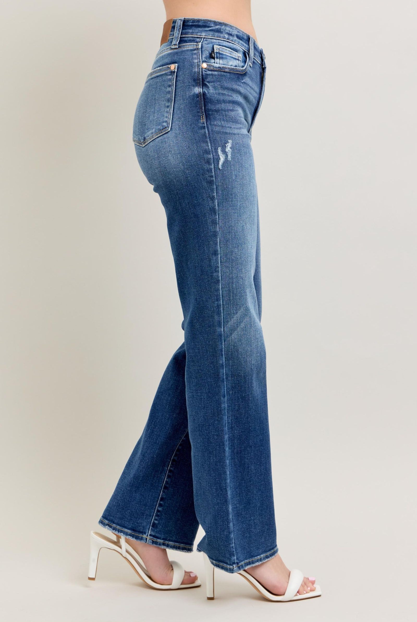 90’s Straight Fit Judy Blue Jeans-Jeans-JUDY BLUE-Stuffology - Where Vintage Meets Modern, A Boutique for Real Women in Crosbyton, TX
