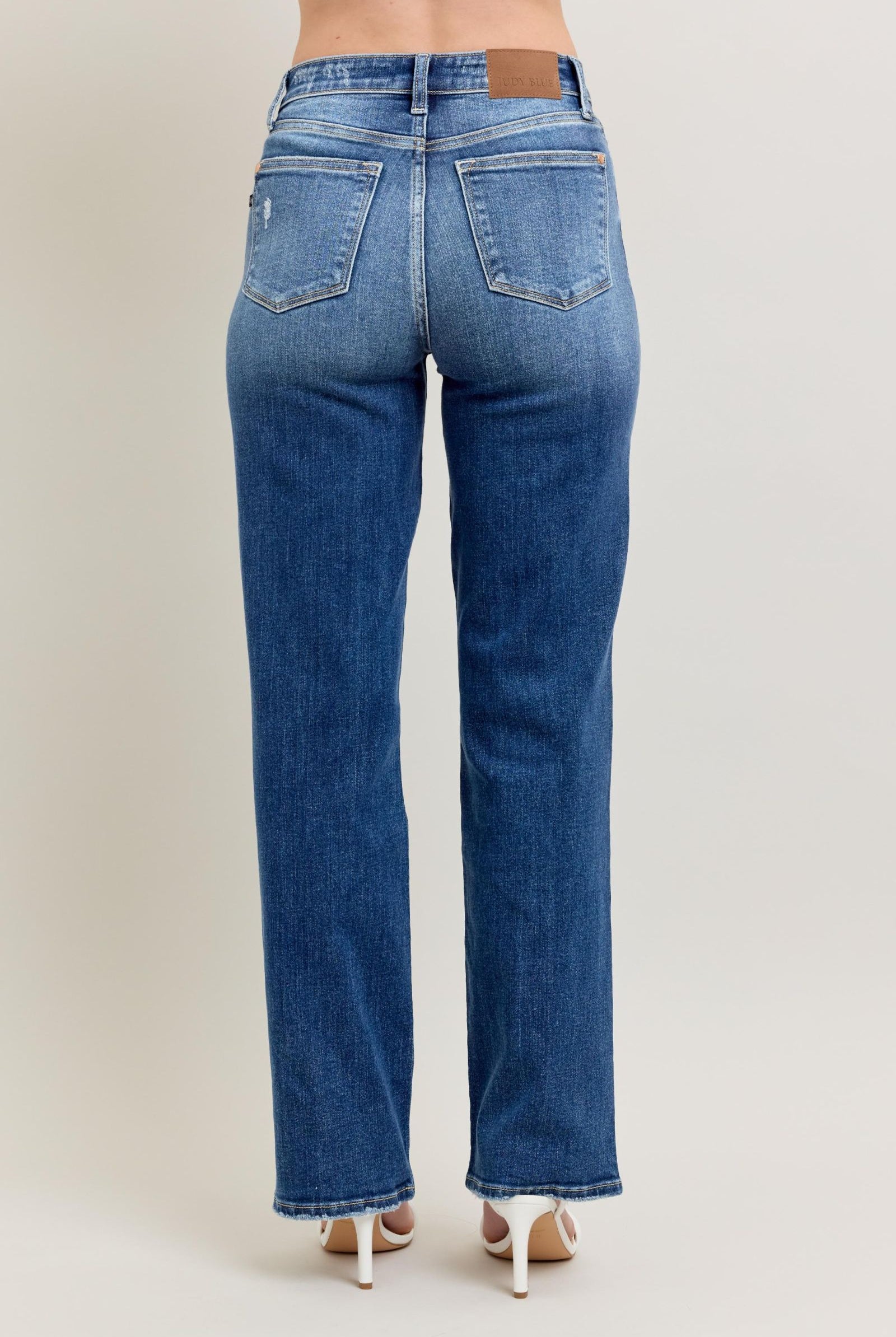 90’s Straight Fit Judy Blue Jeans-Jeans-JUDY BLUE-Stuffology - Where Vintage Meets Modern, A Boutique for Real Women in Crosbyton, TX