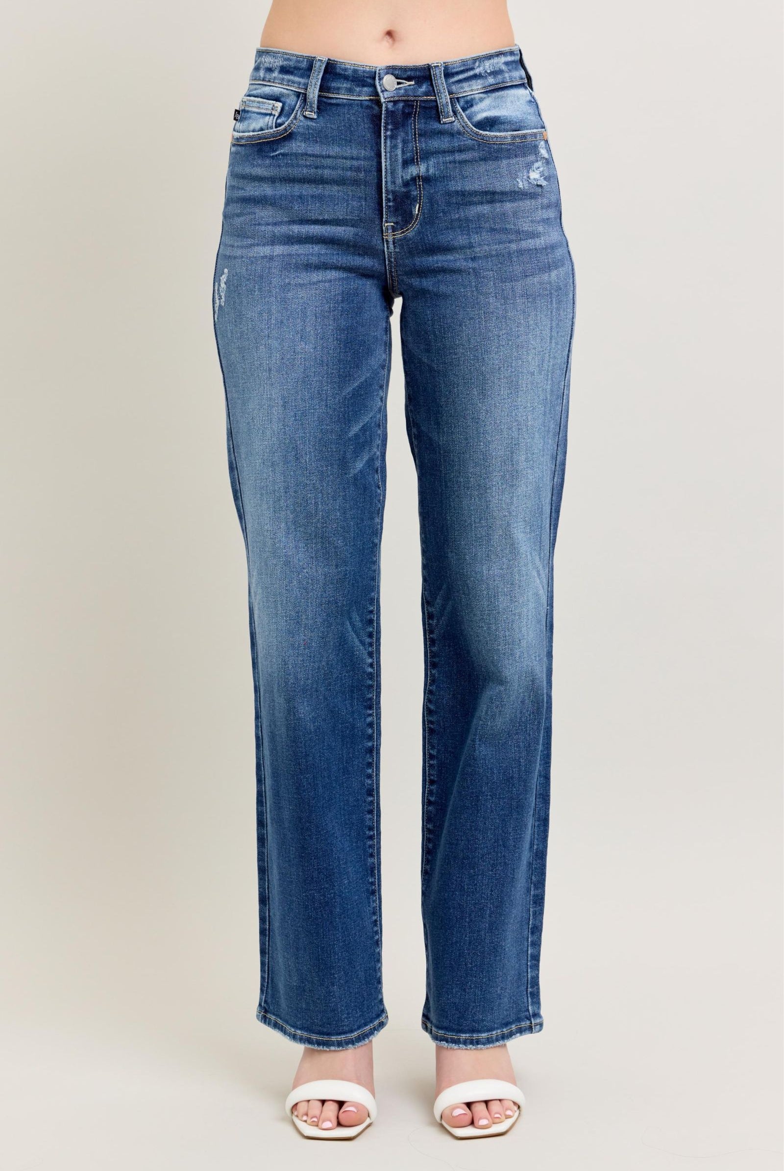 90’s Straight Fit Judy Blue Jeans-Jeans-JUDY BLUE-Stuffology - Where Vintage Meets Modern, A Boutique for Real Women in Crosbyton, TX
