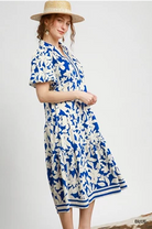 Floral Breeze Tiered Midi Dress-Dresses-Umgee-Stuffology - Where Vintage Meets Modern, A Boutique for Real Women in Crosbyton, TX