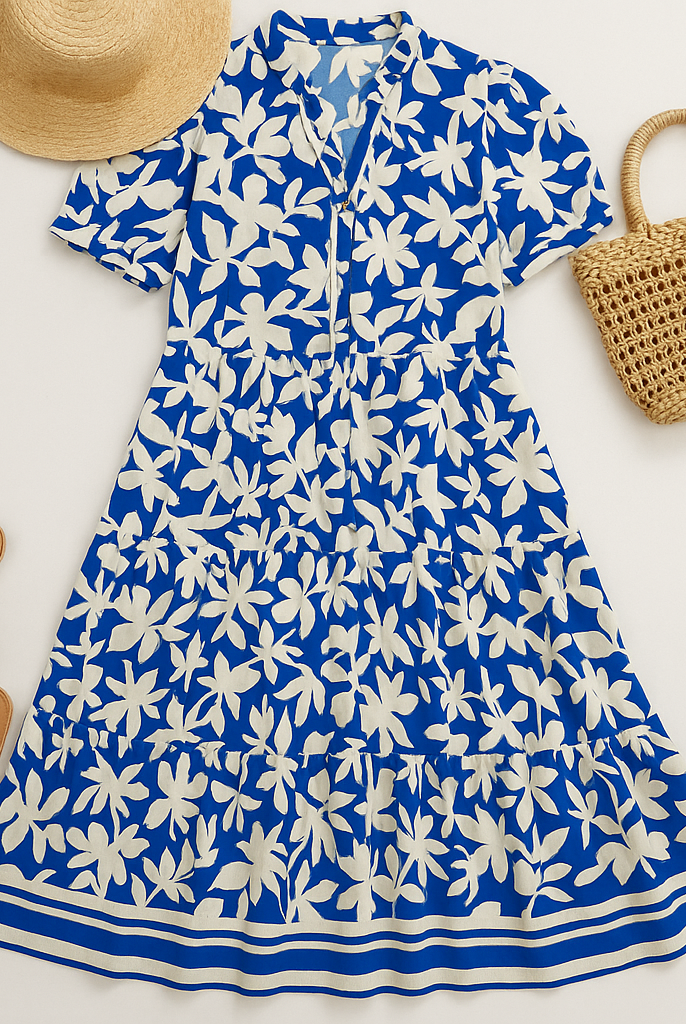 Floral Breeze Tiered Midi Dress-Dresses-Umgee-Stuffology - Where Vintage Meets Modern, A Boutique for Real Women in Crosbyton, TX