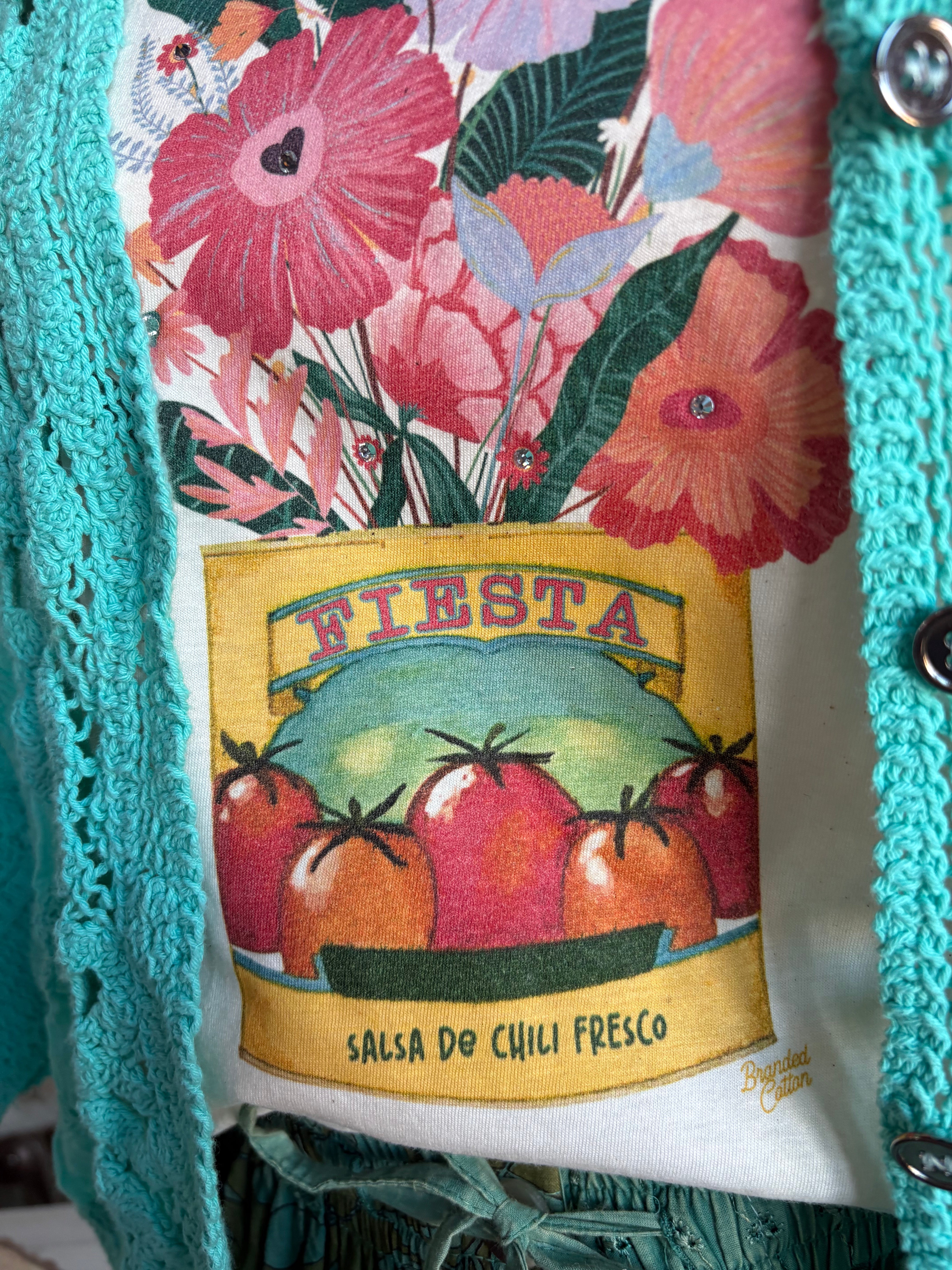 POL Clothing Turquoise Crochet Button Jacket-Shirt / Jacket-POL Clothing-Stuffology - Where Vintage Meets Modern, A Boutique for Real Women in Crosbyton, TX