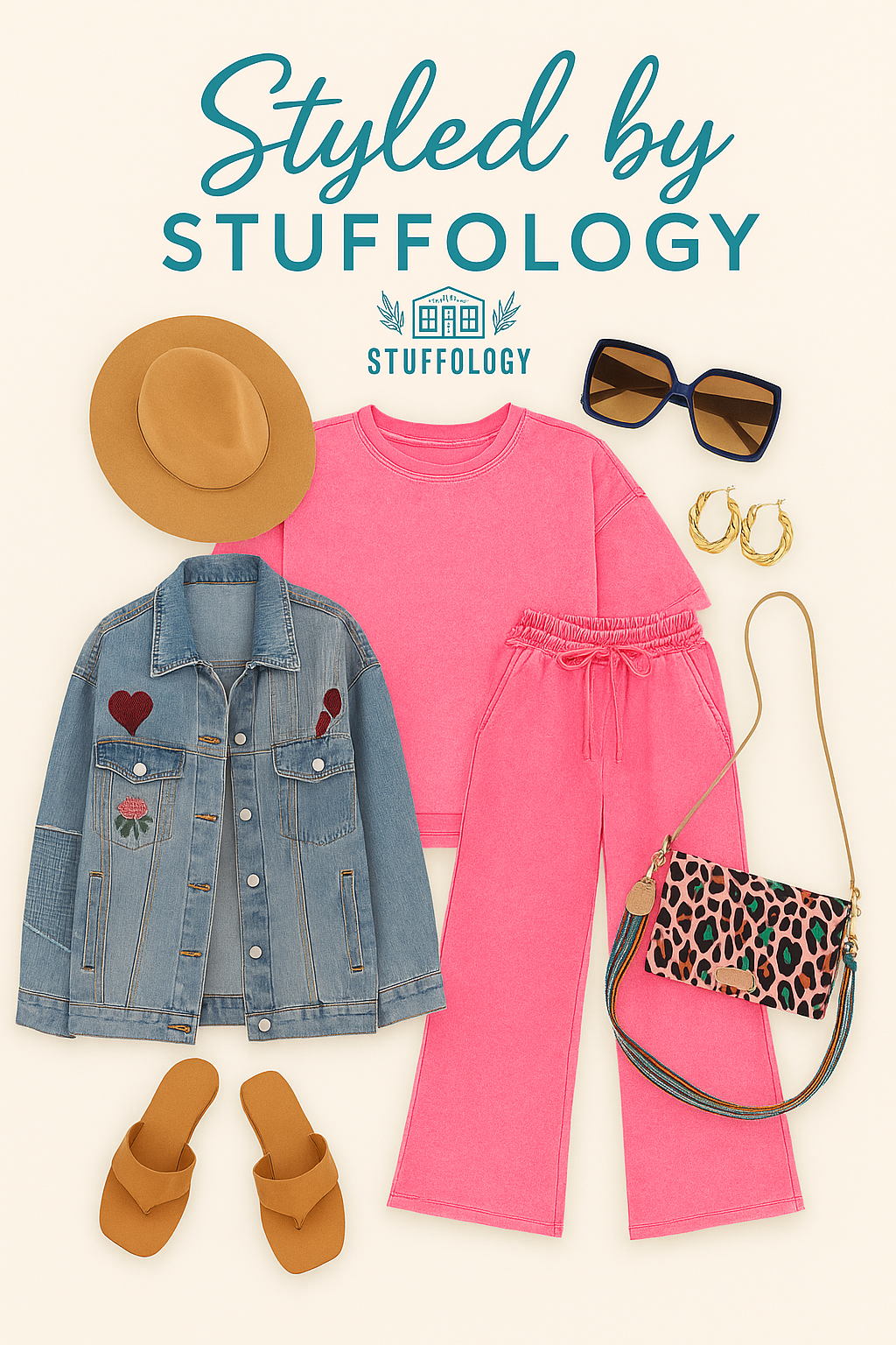 Hot Pink Acid Wash French Terry Palazo Pants-Pants-ZENANA-Stuffology - Where Vintage Meets Modern, A Boutique for Real Women in Crosbyton, TX