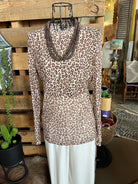 Leopard Mesh Top / Stuffology Boutique-Tops-Turquoise Haven-Stuffology - Where Vintage Meets Modern, A Boutique for Real Women in Crosbyton, TX