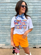 Boho Flag Tee / Stuffology Boutique-Graphic Tees-Oliver & Otis-Stuffology - Where Vintage Meets Modern, A Boutique for Real Women in Crosbyton, TX