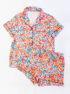 Floral Pattern Pajamas-Pajamas-Tickled Teal-Stuffology - Where Vintage Meets Modern, A Boutique for Real Women in Crosbyton, TX