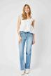 Judy Blue High Waist Tummy Control contrast Wash Straight Jeans-Stuffology Boutique -Stuffology - Where Vintage Meets Modern, A Boutique for Real Women in Crosbyton, TX