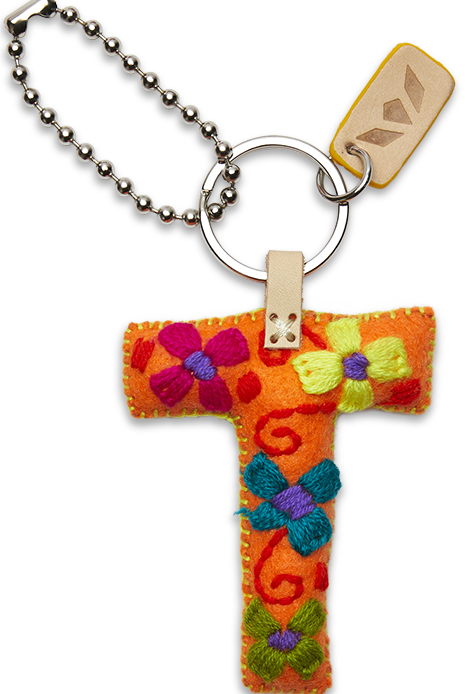 Consuela Charm, Orange Felt T-Bag Charms-Consuela-Stuffology - Where Vintage Meets Modern, A Boutique for Real Women in Crosbyton, TX