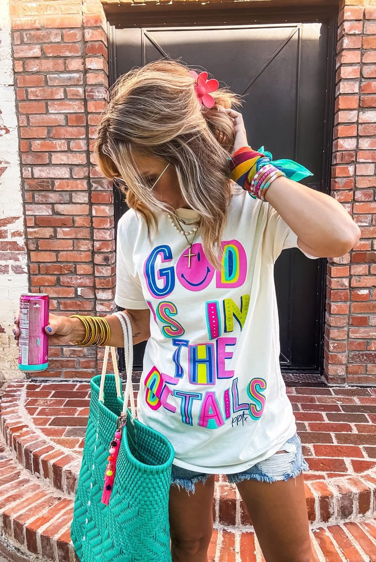 God is in the Details Graphic Tee-Graphic Tees-Prickly Pear TX-Stuffology - Where Vintage Meets Modern, A Boutique for Real Women in Crosbyton, TX