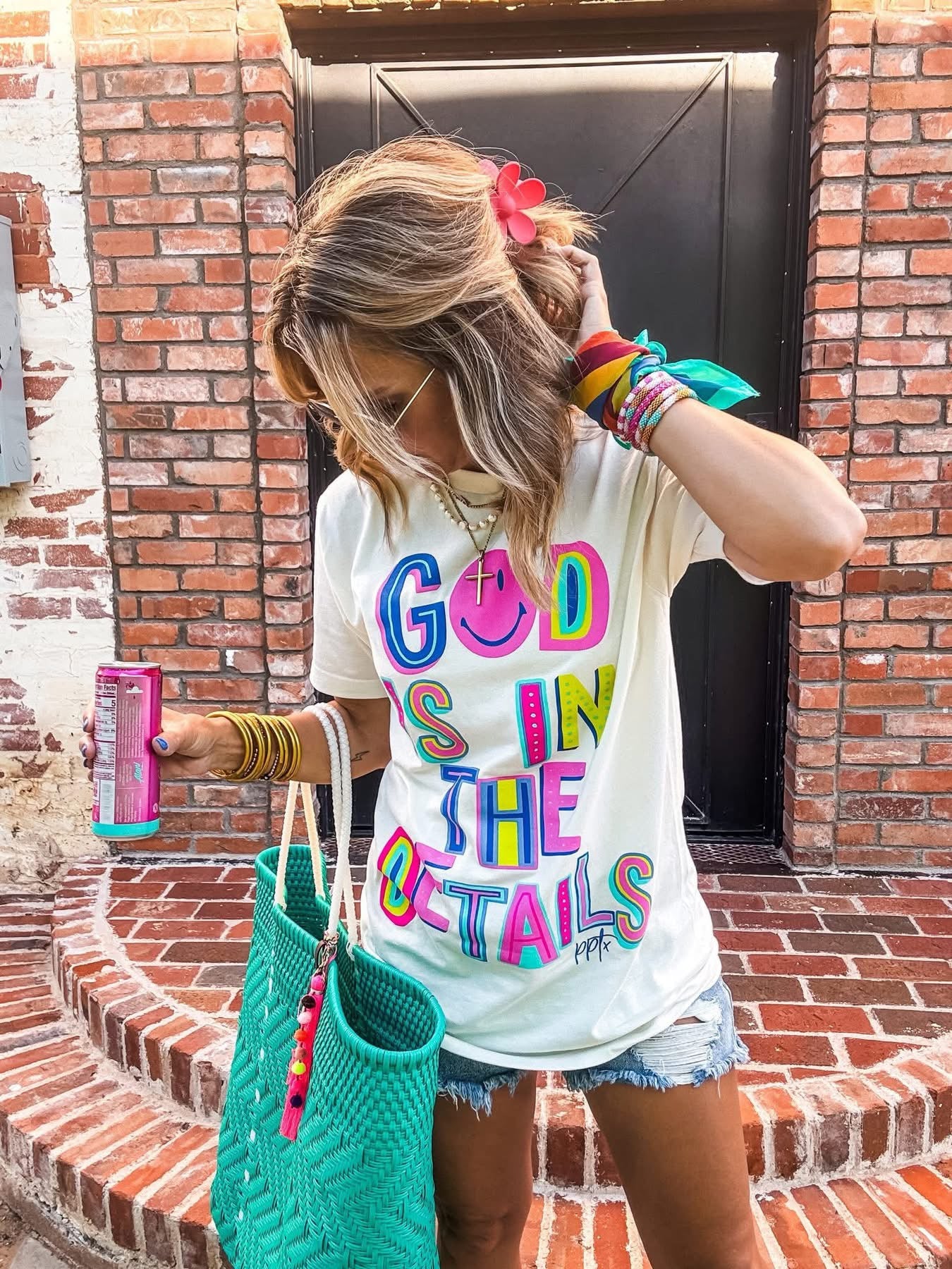 God is in the Details Graphic Tee-Graphic Tees-Prickly Pear TX-Stuffology - Where Vintage Meets Modern, A Boutique for Real Women in Crosbyton, TX
