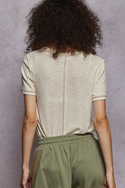 POL Clothing Short Sleeve Ribbed Jersey Top-Top-POL Clothing-Stuffology - Where Vintage Meets Modern, A Boutique for Real Women in Crosbyton, TX