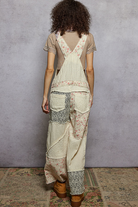 POL Clothing Wild & Free Floral + Animal Print Overalls-Overalls-POL Clothing-Stuffology - Where Vintage Meets Modern, A Boutique for Real Women in Crosbyton, TX