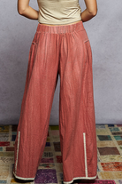 POL Clothing Wide Leg Gauze Pants-Pants-POL Clothing-Stuffology - Where Vintage Meets Modern, A Boutique for Real Women in Crosbyton, TX