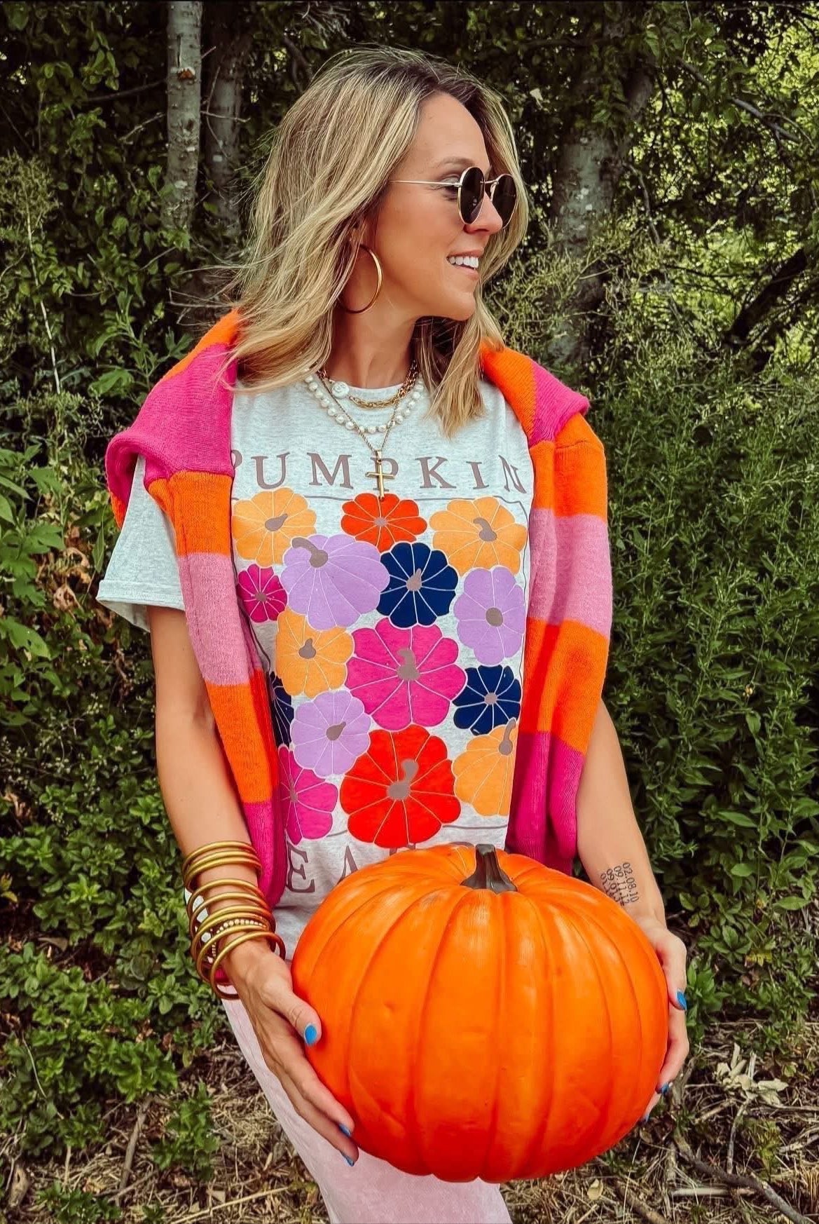 Pumpkin Season Graphic Tee-Graphic Tees-Prickly Pear TX-Stuffology - Where Vintage Meets Modern, A Boutique for Real Women in Crosbyton, TX